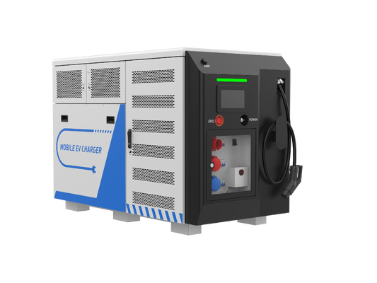 Stazione di ricarica mobile per veicoli elettrici da 100KW, caricabatterie portatile di emergenza per veicoli elettrici da 170A per camion e furgoni